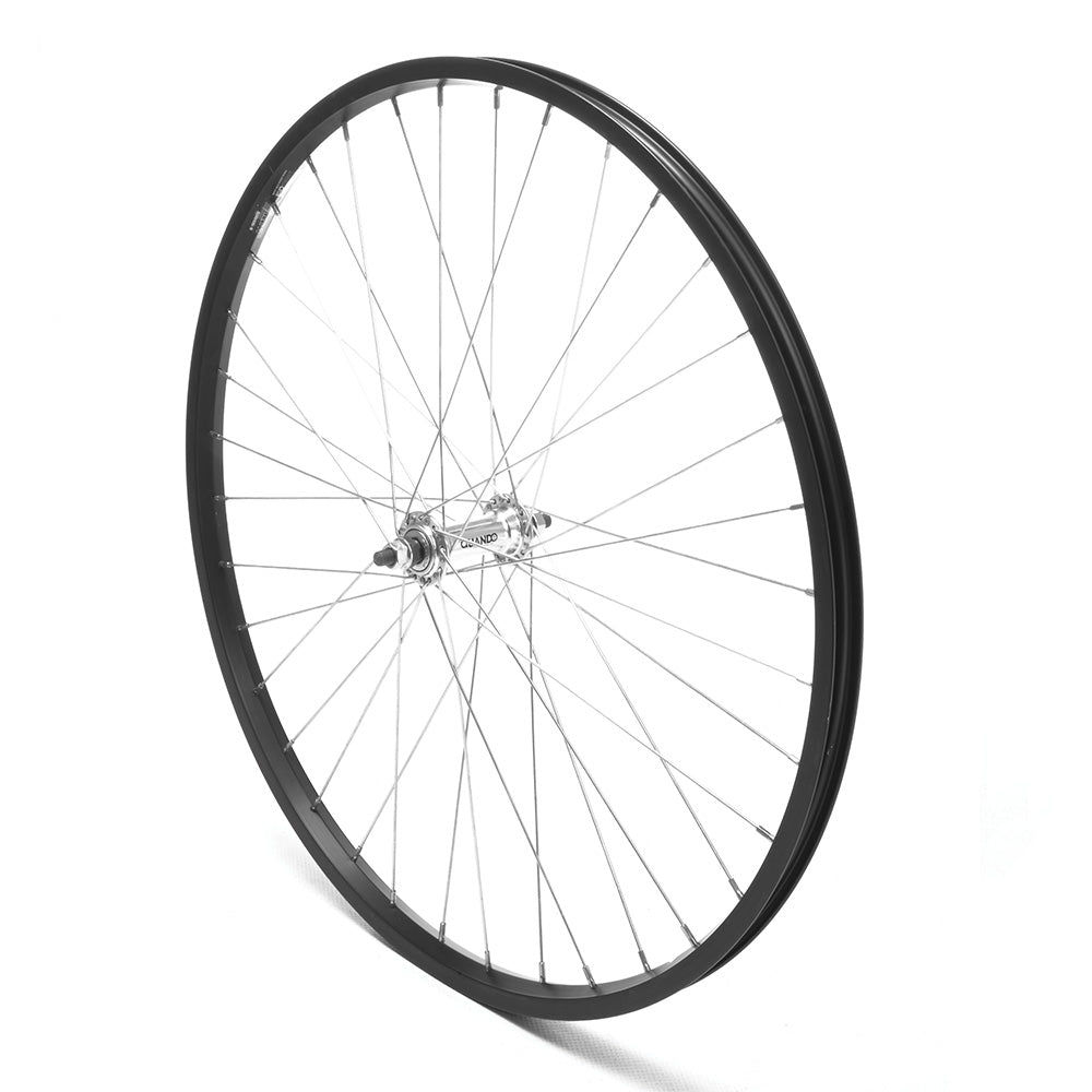 Front Wheel 26' MTB Black Single Wall Nutted V-Brake
