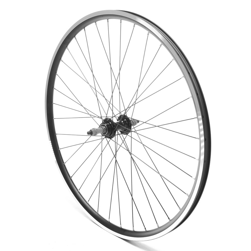 Rear Wheel 26' MTB Cassette Silver S/Wall QR V-Brake