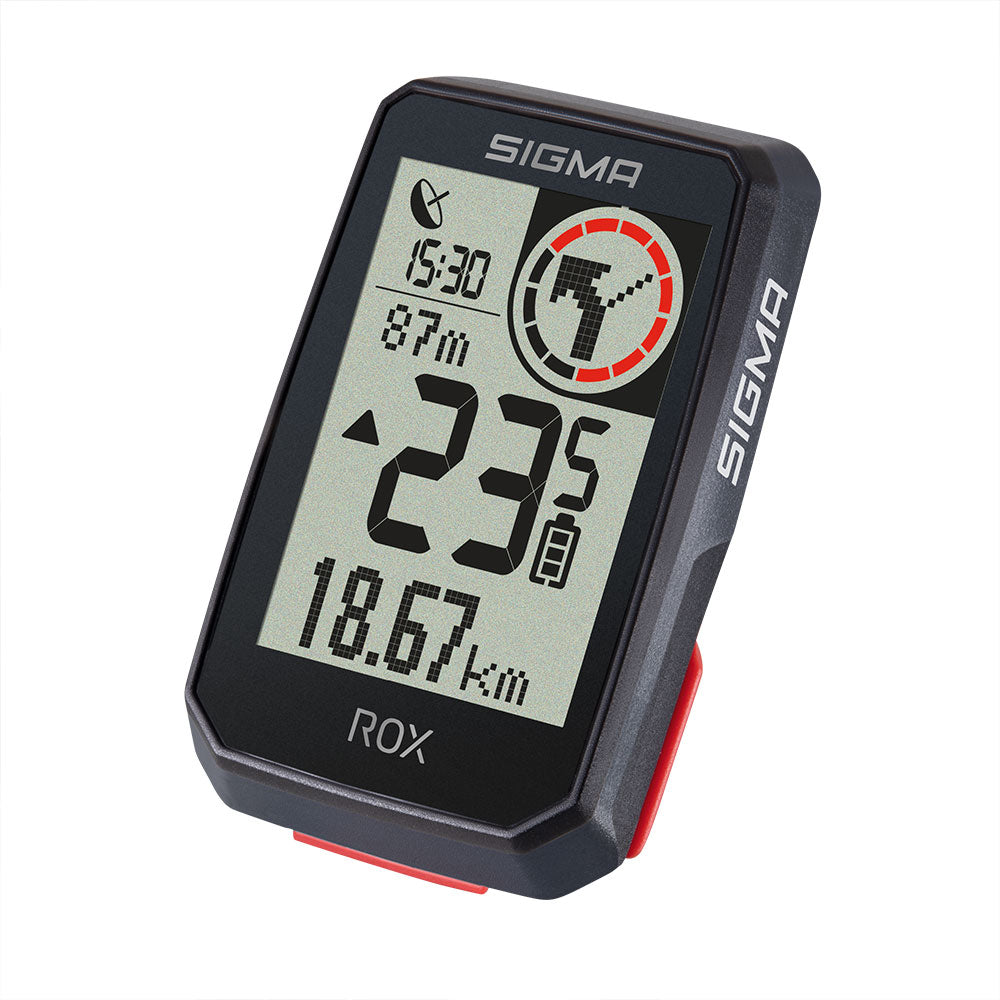 Sigma ROX 2.0 GPS Cycle Computer (Black) Top-Mount Set