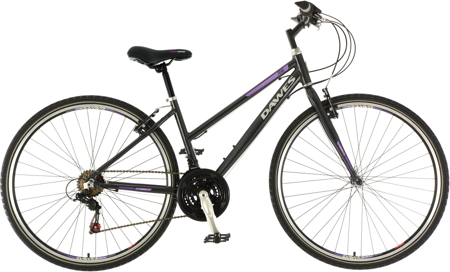 Dawes - Discovery Trail Low Step Ladies Hybrid Bike, Alloy Frame - 700c, 18 Speed 16inch frame