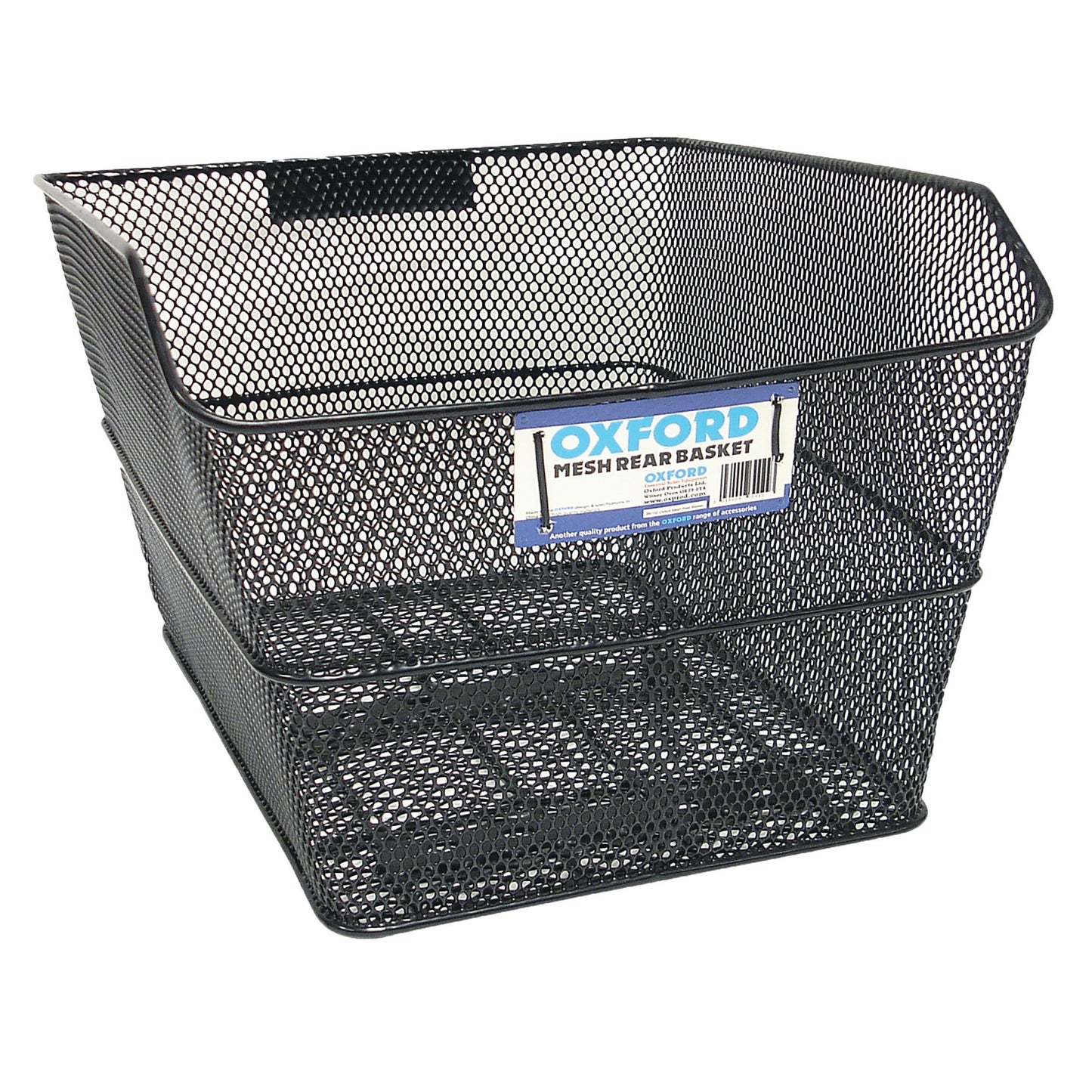 Oxford Wire Rear Basket with fittings - Black
