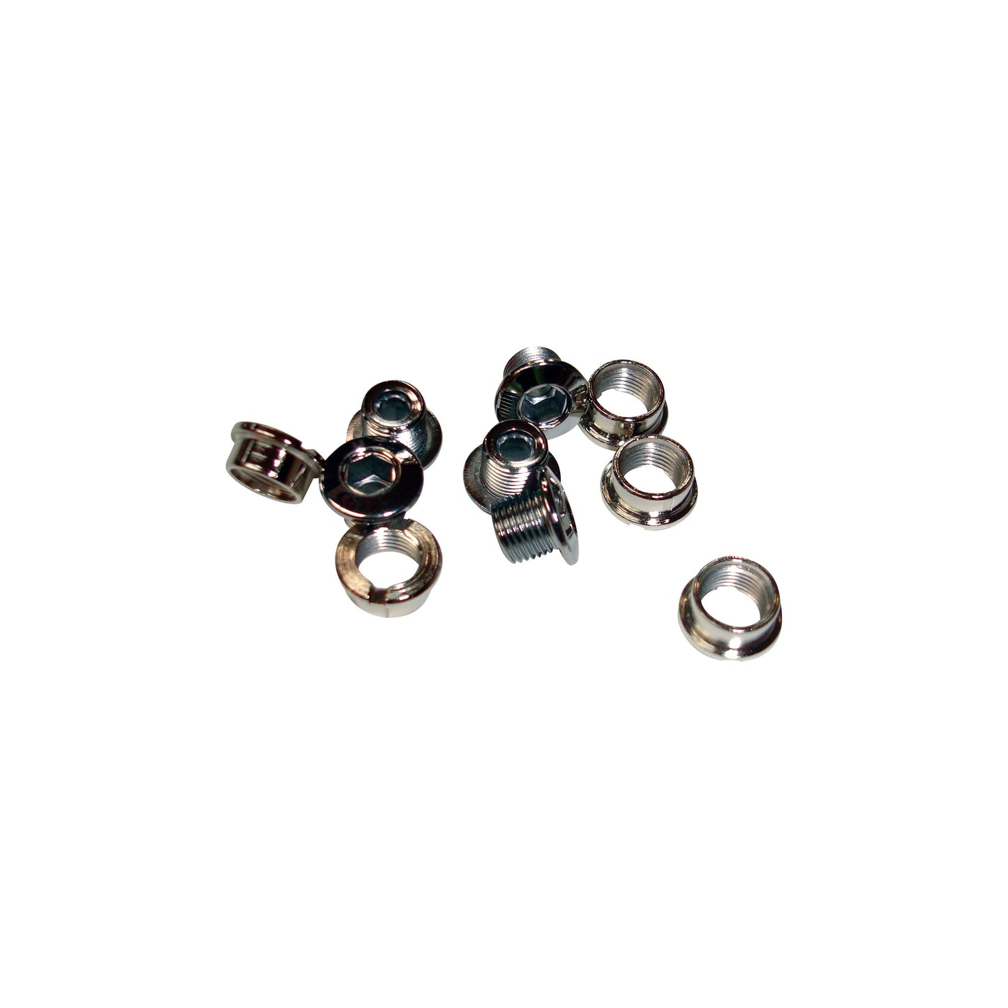Oxford Single Chainring Bolt Set 5 nuts + 5 bolts