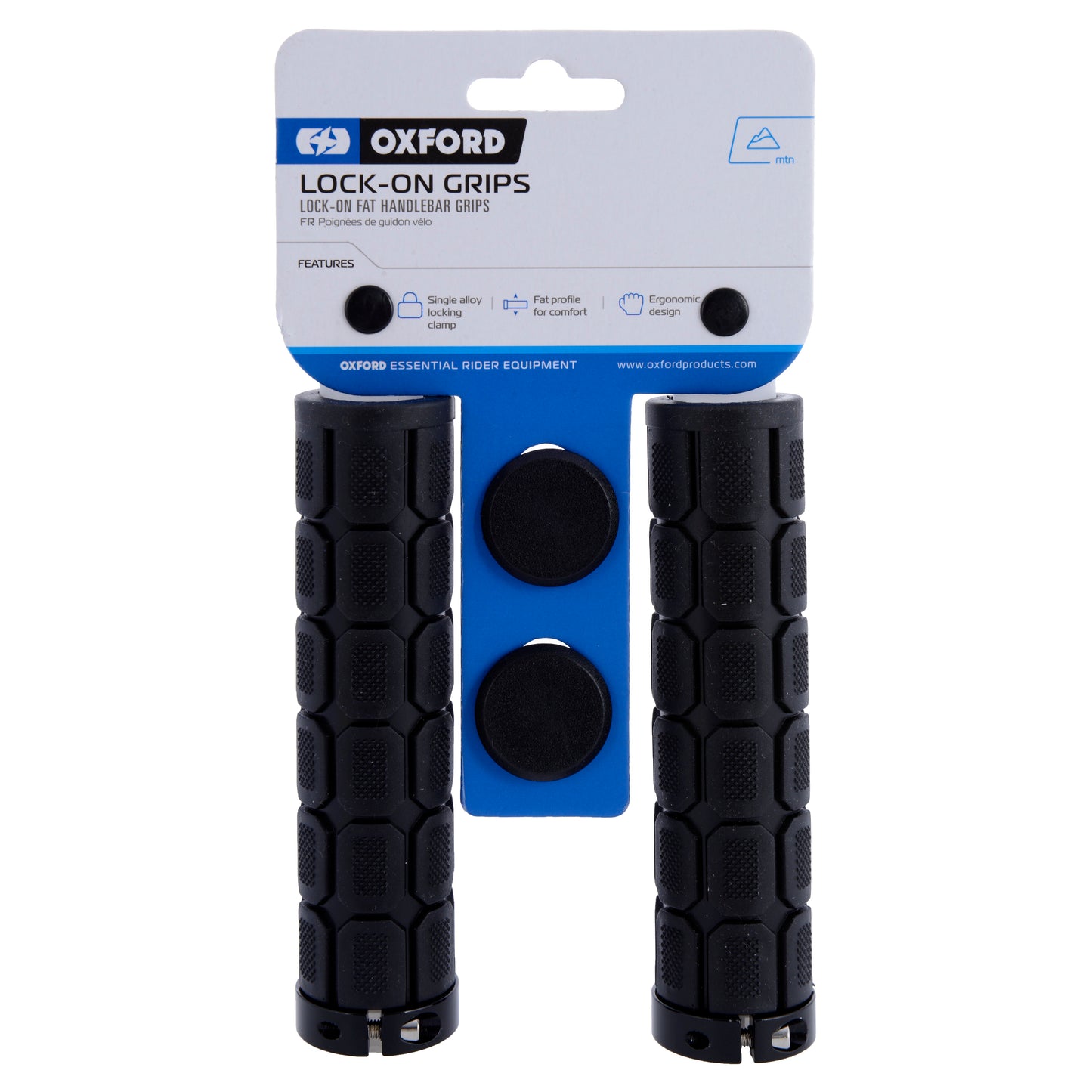 Oxford Lock On Fat Grips Black
