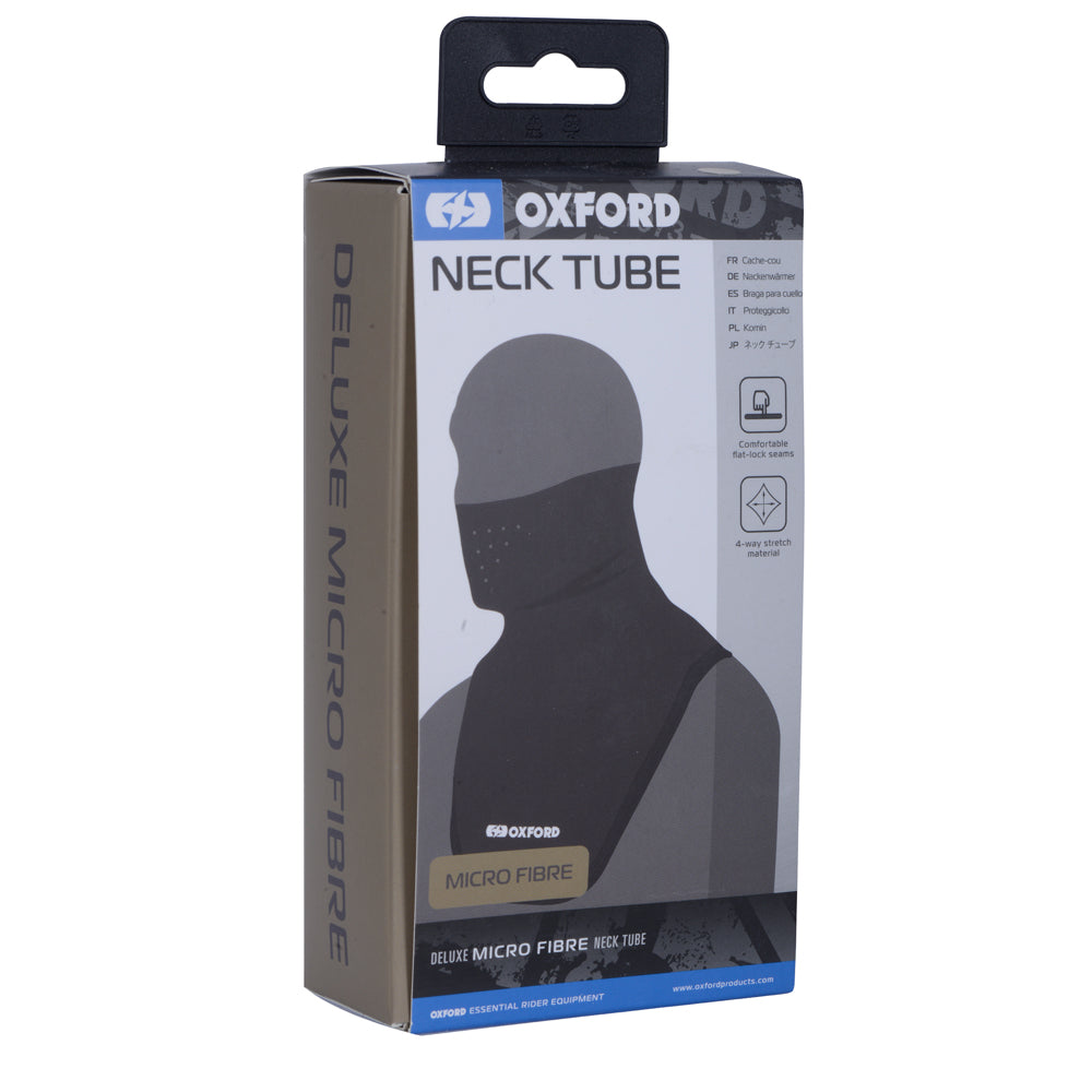 Oxford Deluxe Neck Tube Micro Fibre - Black