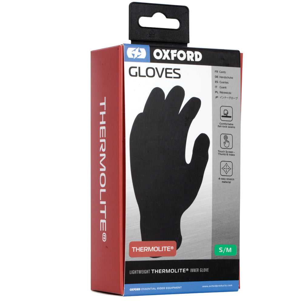Oxford Inner Gloves Knit Thermolite Black
