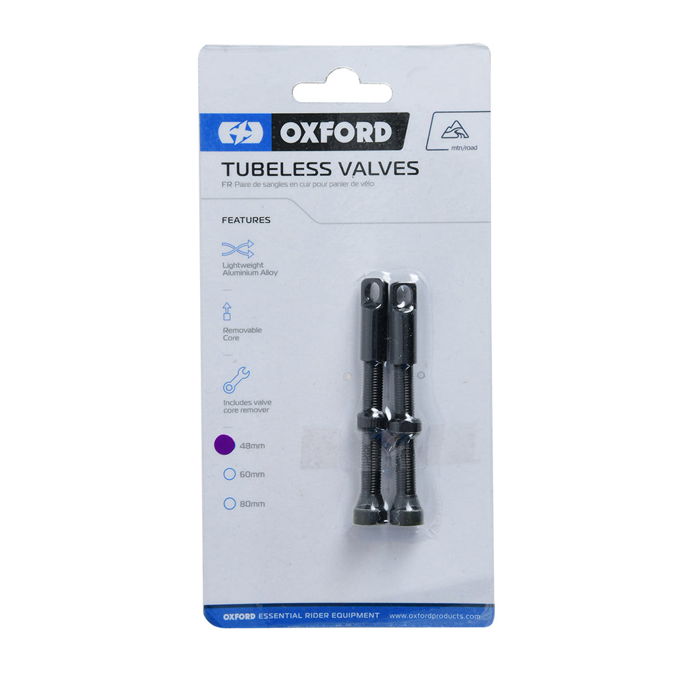 Oxford Tubeless Alloy Valve 48mm