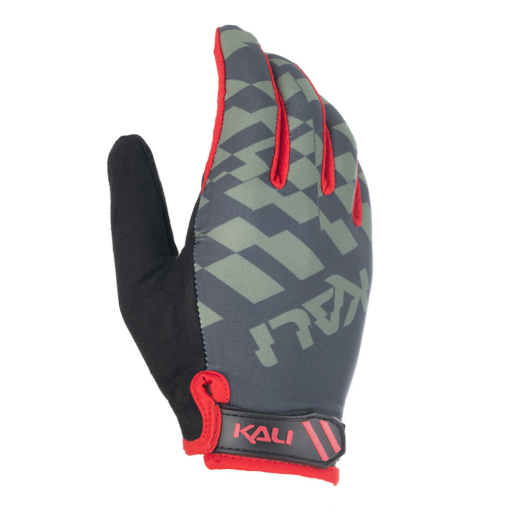 Kali Laguna Glove Glitch Moss/Red