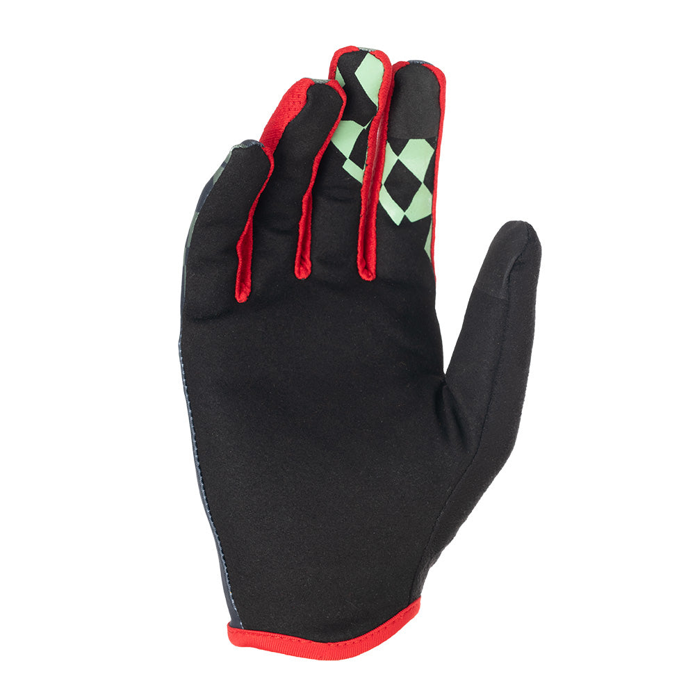 Kali Laguna Glove Glitch Moss/Red