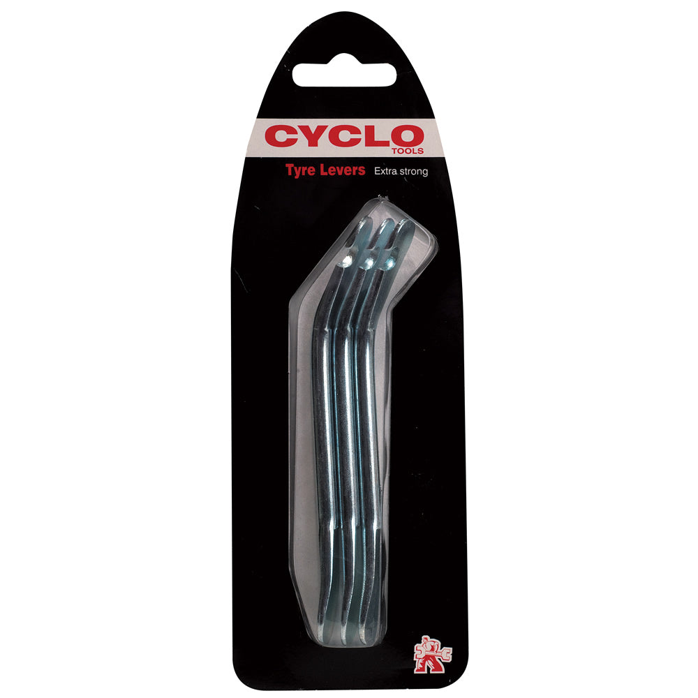 Cyclo Metal Tyre Levers in Sets of 3 (Carded)