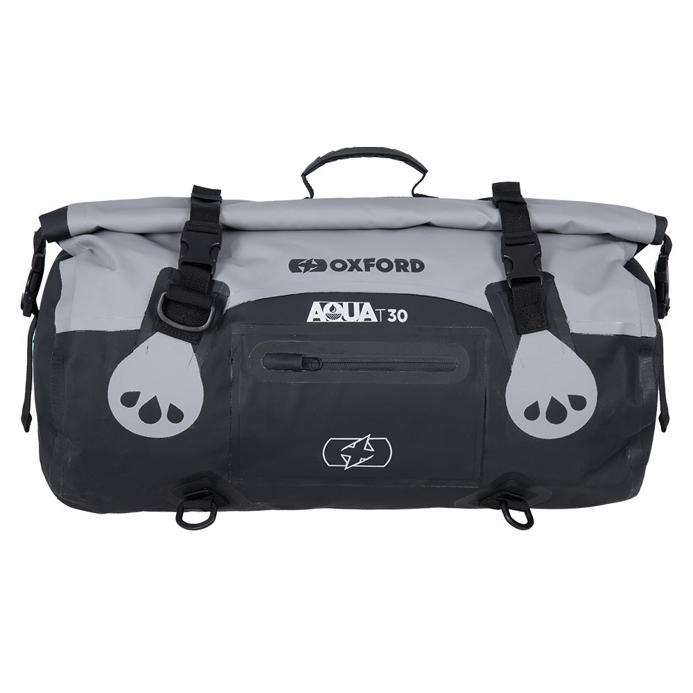 Oxford Aqua T-30 Roll Bag- Grey/Black