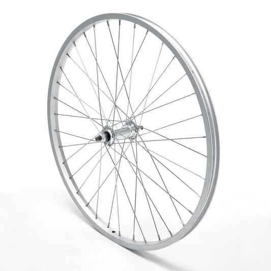 Front Wheel 20' MTB Silver Single Wall Nutted V-Brake