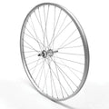 Rear Wheel 24' MTB Silver Single Wall Nutted V-Brake