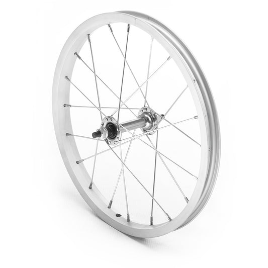 Front Wheel 16x1.75 Silver Single Wall Nutted