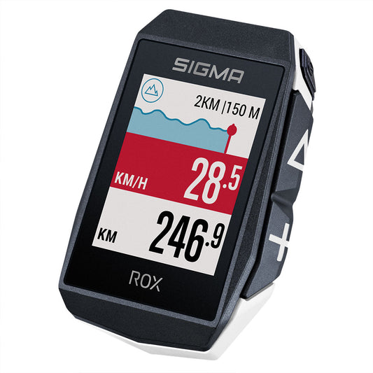 Sigma ROX 11.1 EVO GPS Cycle Computer (White) Sensor Set