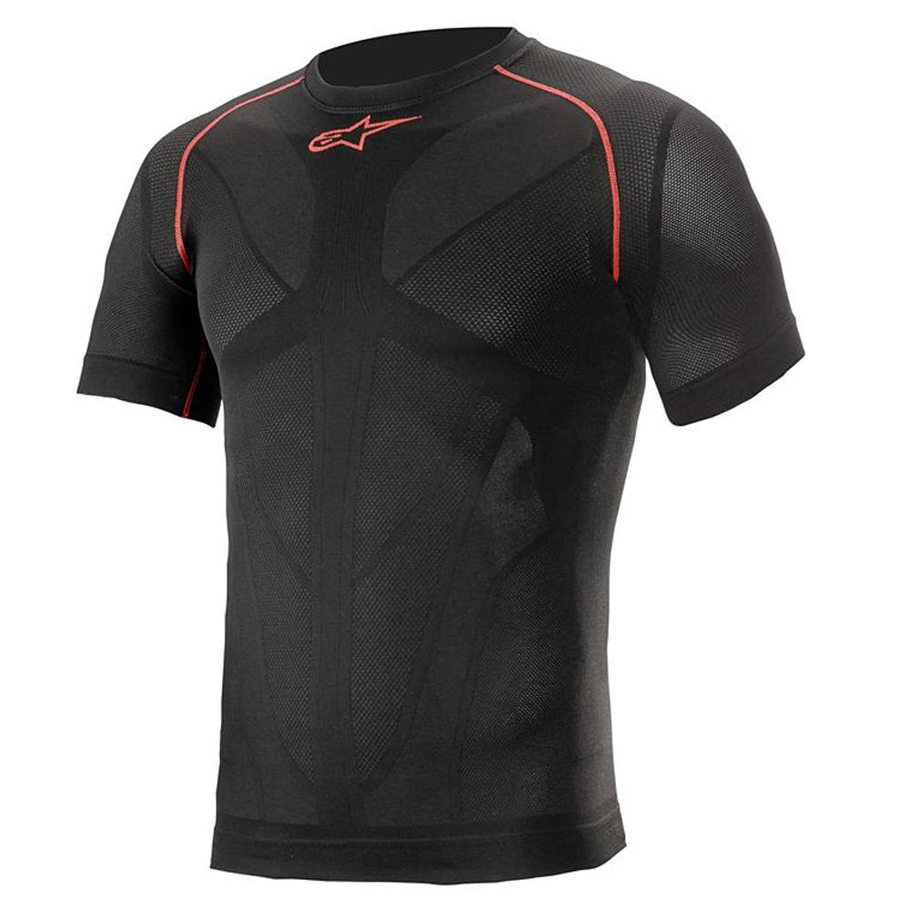 Ride Tech V2 Top Short Sleeve Summer Black Red M/L