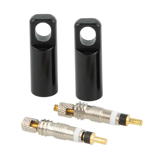 Oxford Tubeless Valve Cores (Pack of 4) and Alloy Cap Tools