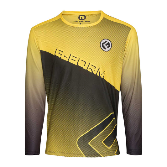 G-Form Men's LS Podium Jersey Yellow/Black L