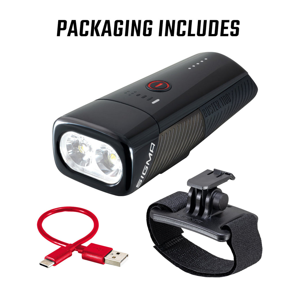 Sigma Buster 1100 Headlight with Helmet Mount
