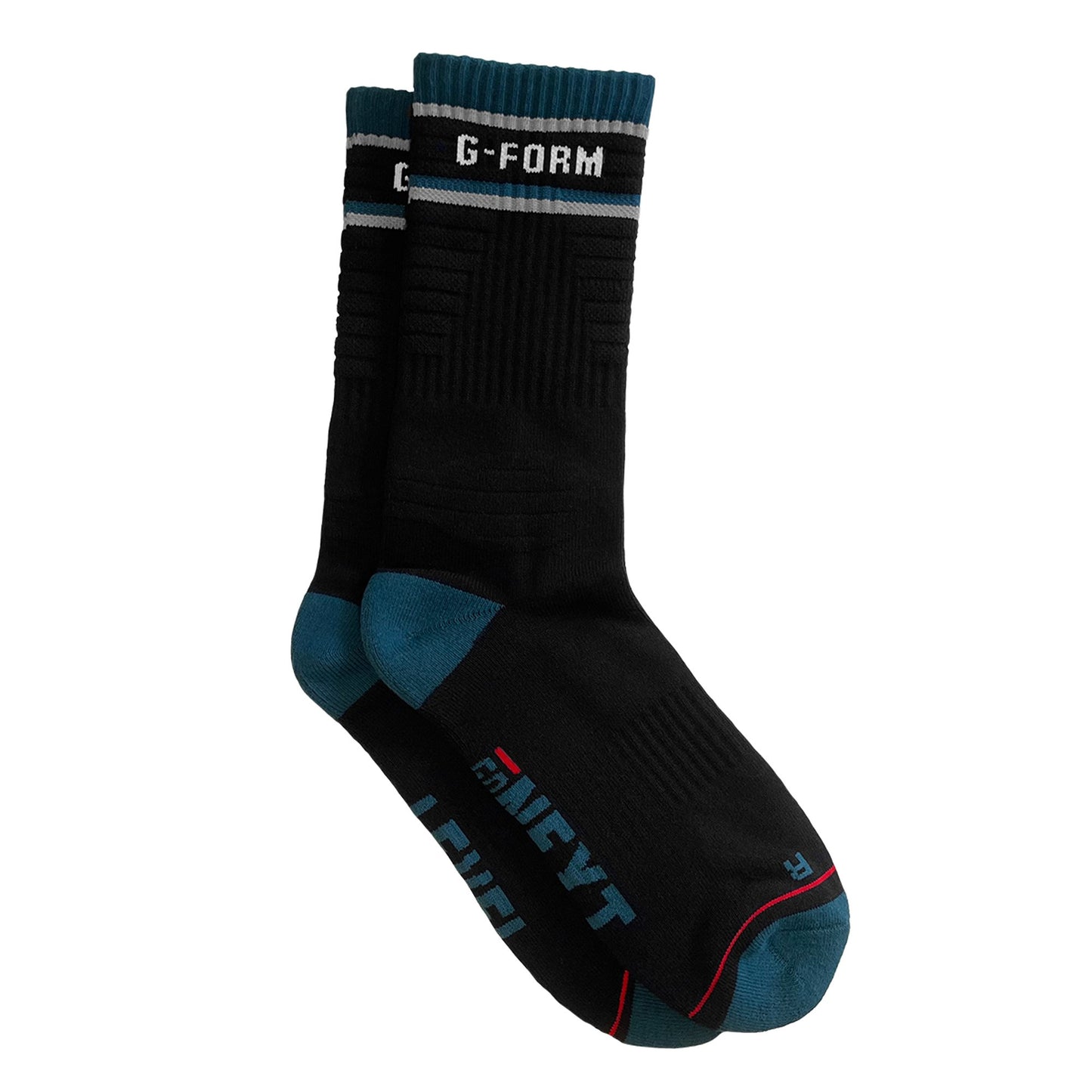 G-Form Mid-Calf Sock Black/Teal/Grey L/XL