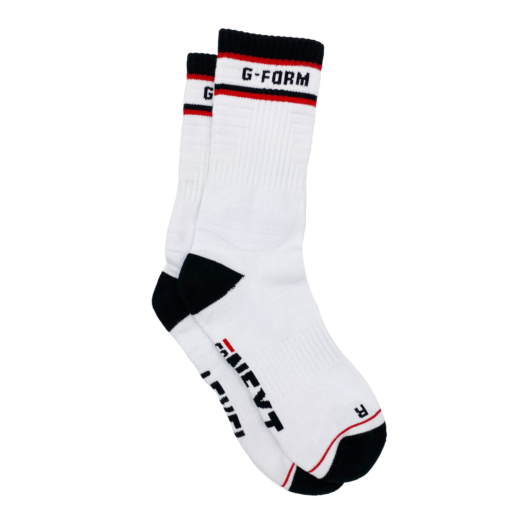 G-Form Mid-Calf Sock White/Black/Red L/XL