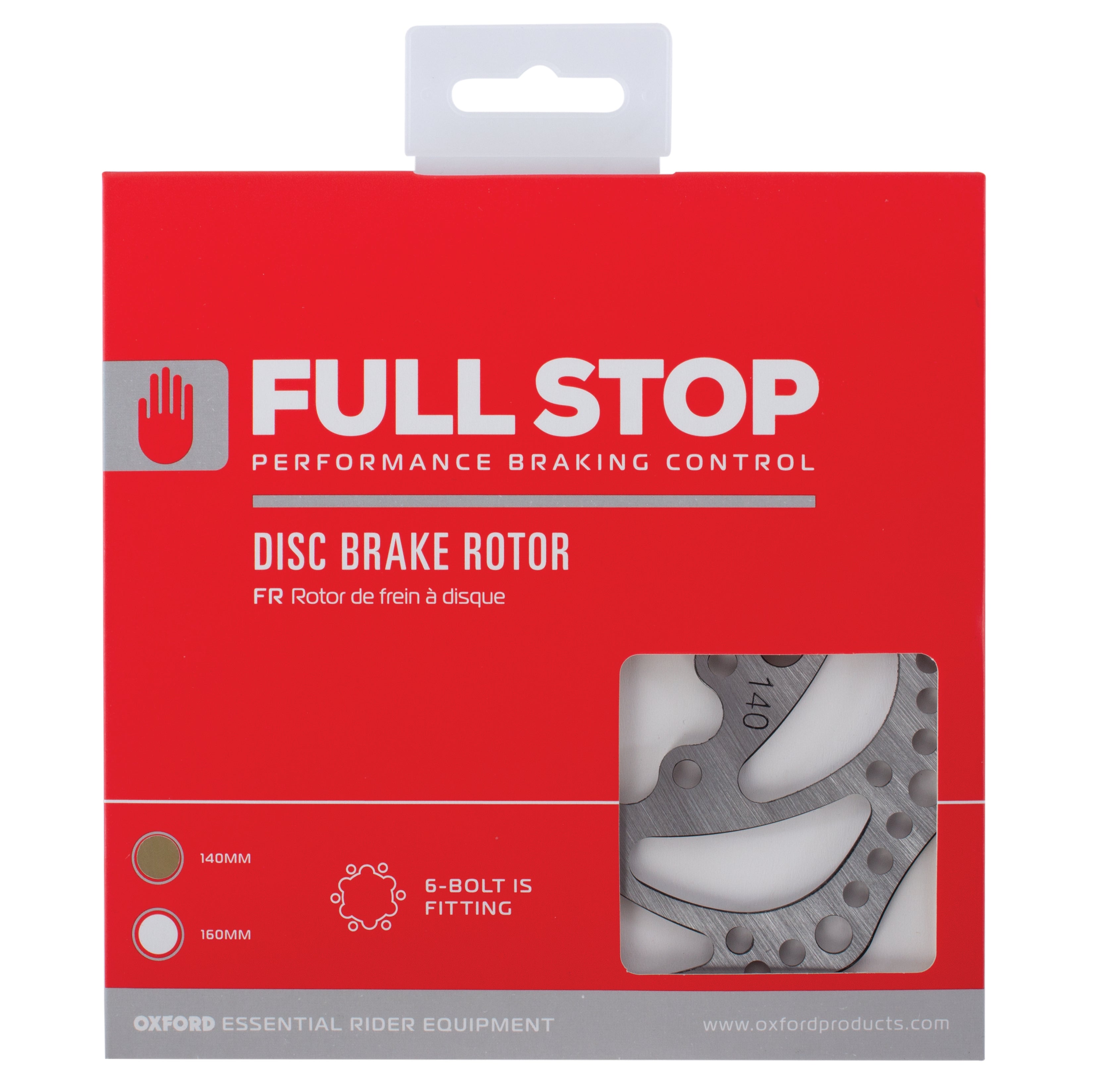 Oxford FullStop Brake Disc Rotor 140mm