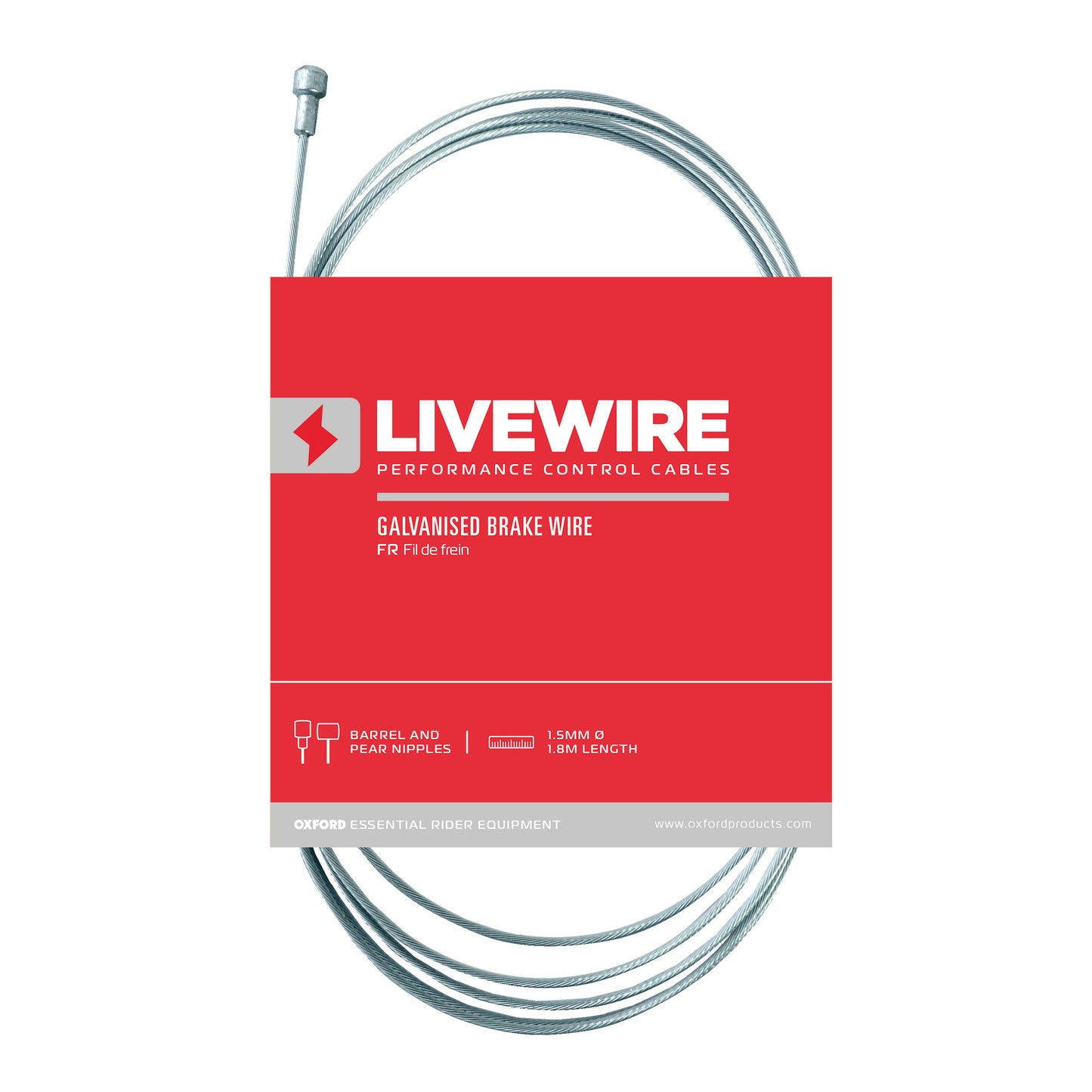 Livewire Galvanised Brake Wire 1.5mmX1.8m