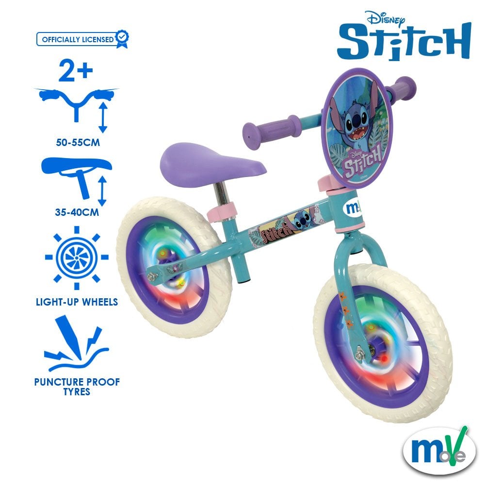 LILO & STITCH MoVe 12" Balance Bike with Light Up Wheels