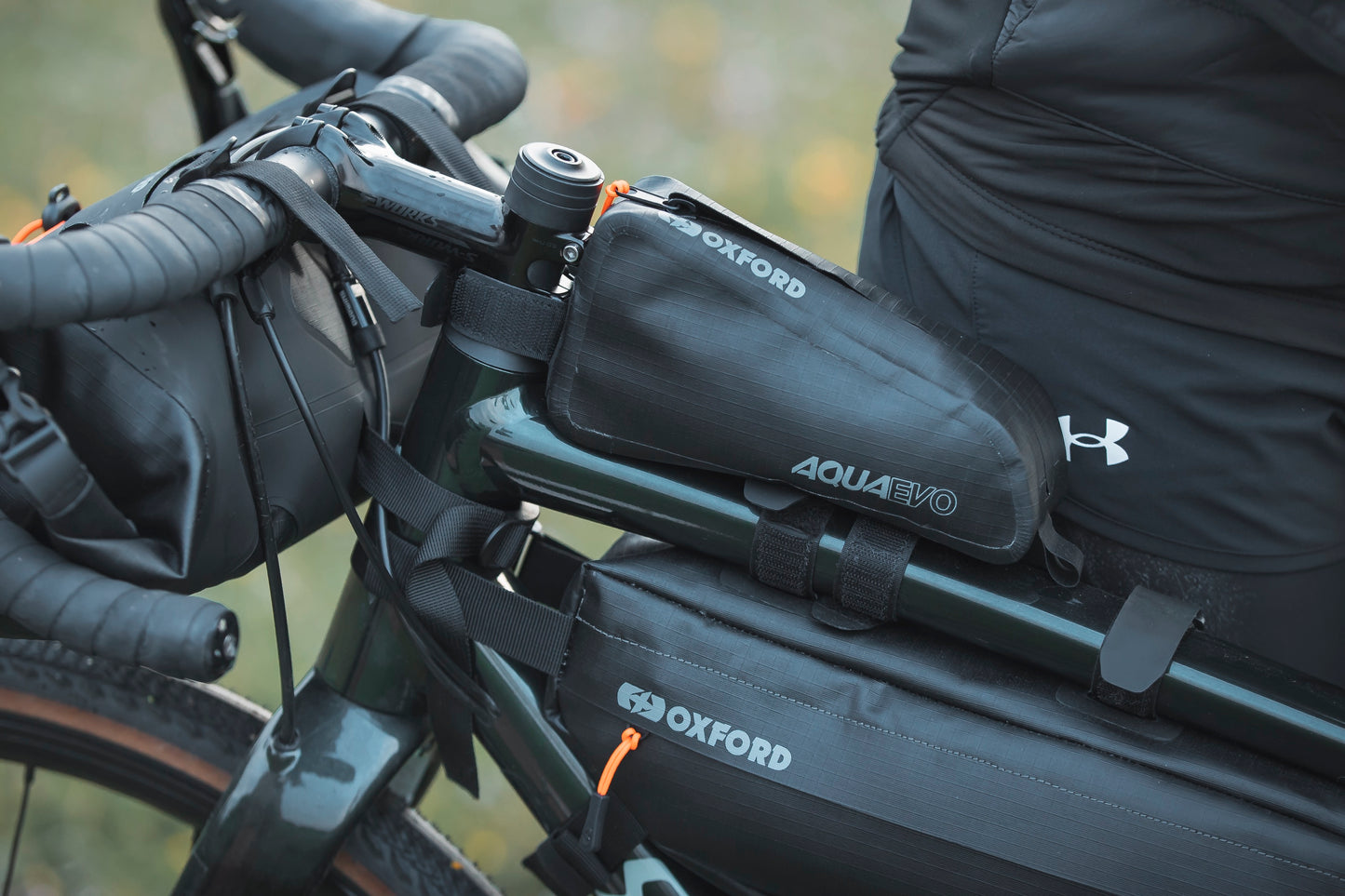 Oxford Aqua Evo Adventure Top Tube Pack - Black