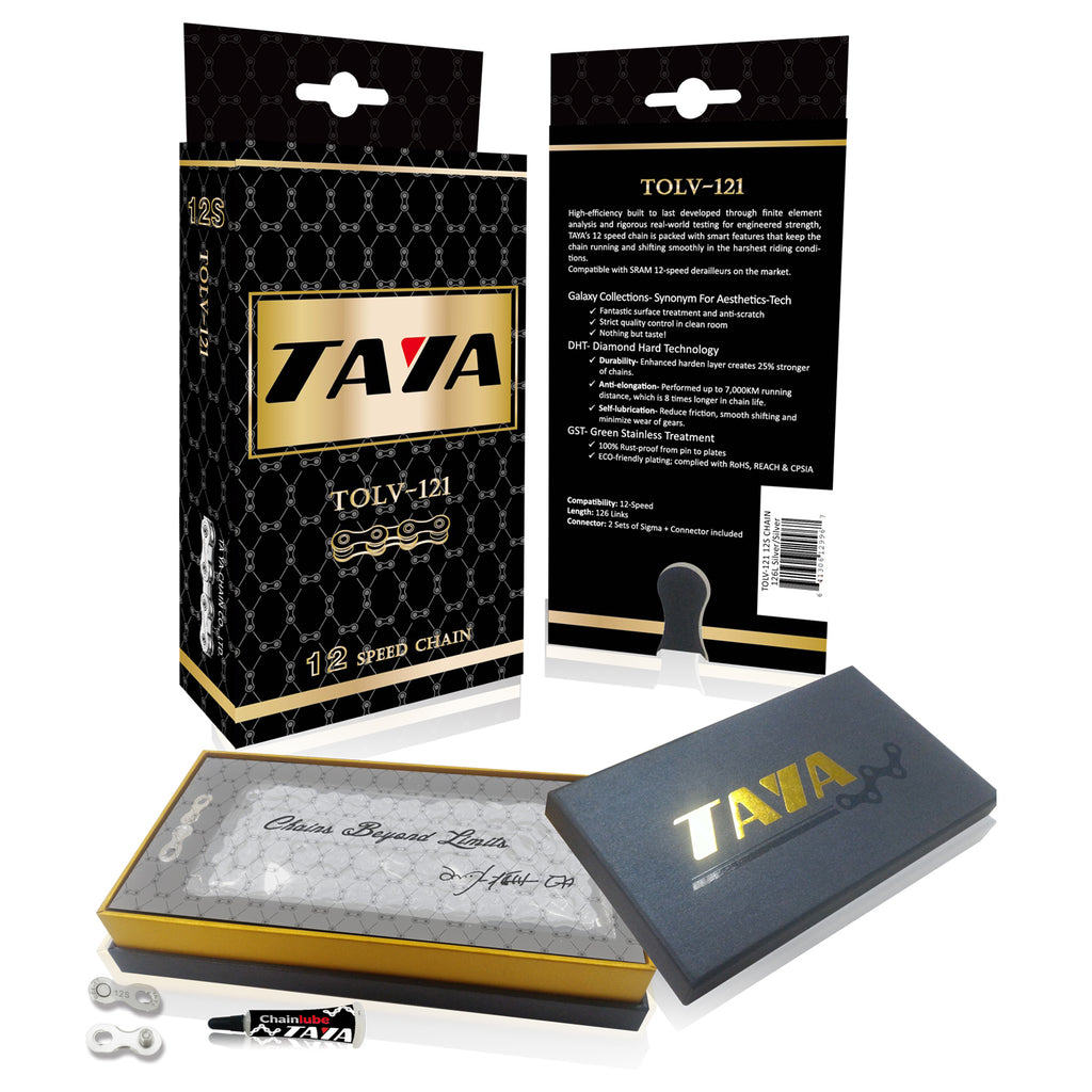Taya Tolve-121 12 Speed Chain Silver 126L