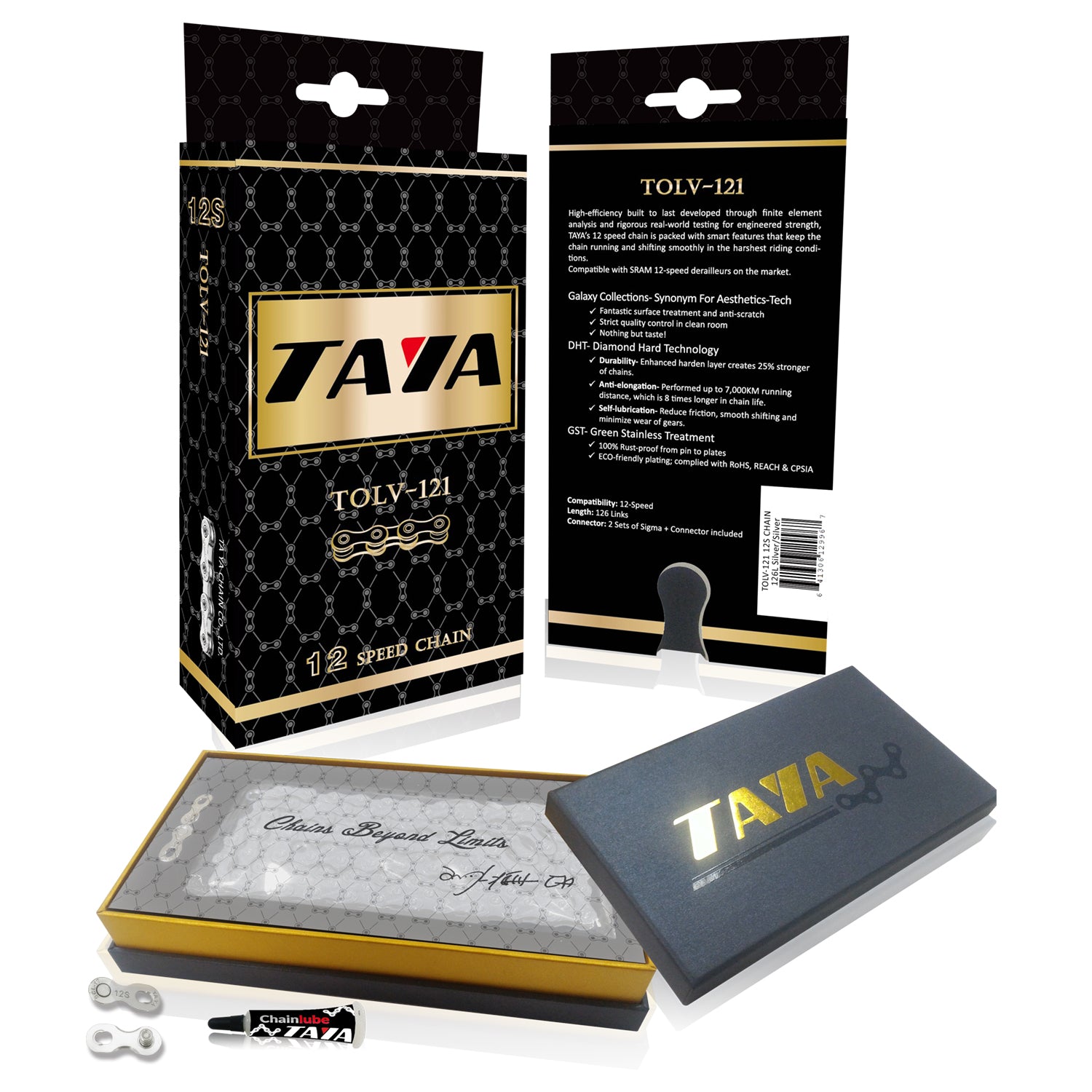 Taya Tolve-121 12 Speed Chain Silver 30m Workshop Roll